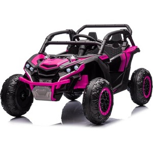 Kids Off-Road Electric Vehicle, 24V 2-Seater 4WD Kids UTV with Remote Control, LED Lights, Shock Absorber, Music Player - 1 of 4