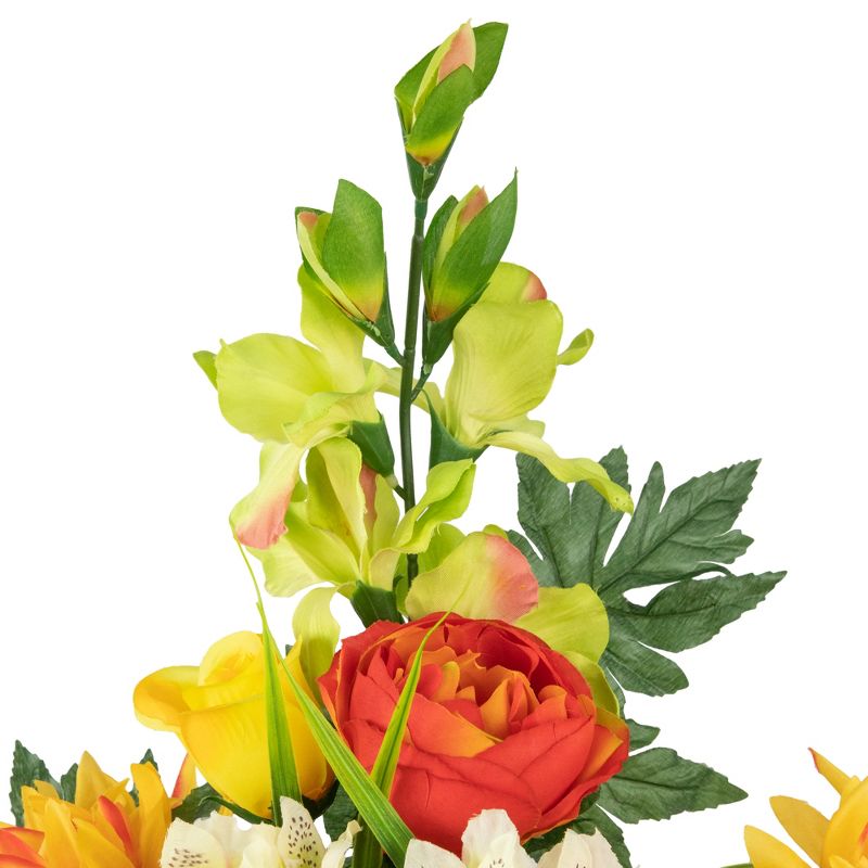 Allstate Floral 27" Dahlia, Peony and Rose Artificial Silk Floral Half Bouquet, 4 of 6