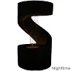 Sunnydaze Indoor Contemporary Decorative Polyresin Winding Showers Tabletop Water Fountain with LED Lights - 13" - image 3 of 4