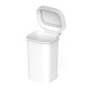 Nine Stars 50L/13.2gal Motion Sensor Trash Can White: Indoor Plastic, Battery Operated, 28.29" Height, 6.35 lbs - 4 of 4
