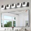 Dimmable LED Bathroom Vanity Light,Modern Black Acrylic Vanity Fixture Over Mirror,Wall Sconce for Bathroom/Bedroom - 2 of 4