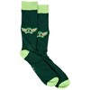 Adult Star Wars The Mandalorian Grogu The Child Peeking Over Crew Socks - 3 of 4