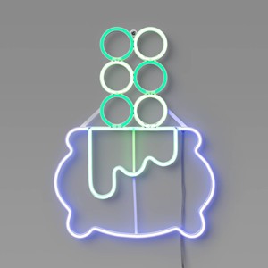 Brewing Cauldron Animated Faux Neon LED Novelty Sign with Purple and Green LEDs - Hyde and EEK! Boutique™ - 1 of 4
