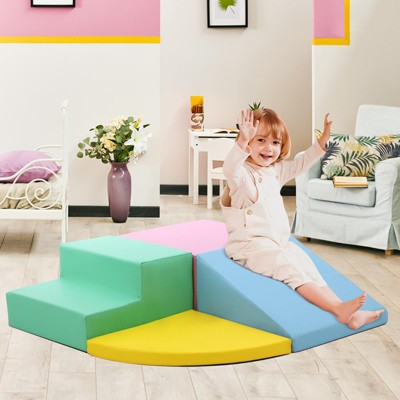 4-Piece Baby Foam Play Set, Soft Climbing Toys for Toddlers Playtime Corner Climber