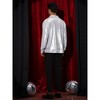 Lars Amadeus Men's Long Sleeves Button Down Disco Costume Metallic Shirt - 3 of 4