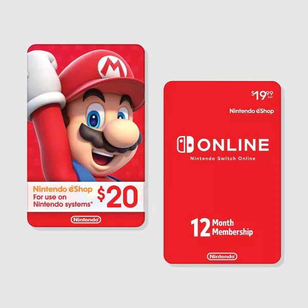 Gift card best sale nintendo online