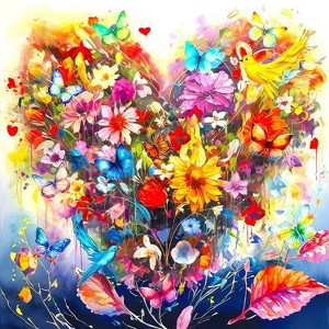 Springbok Heart Bouquet Jigsaw Puzzle - 500pc - 1 of 4