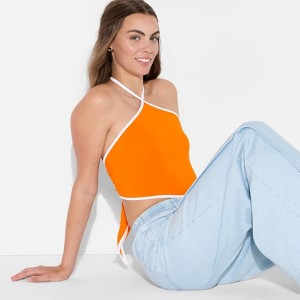 Women's Game Day Football Charm Halter Top - Wild Fable™ - 1 of 3