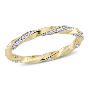 Everly Jewelry – 10K Yellow Gold 1/4 TGW Diamond Eternity Ring - 1 of 4