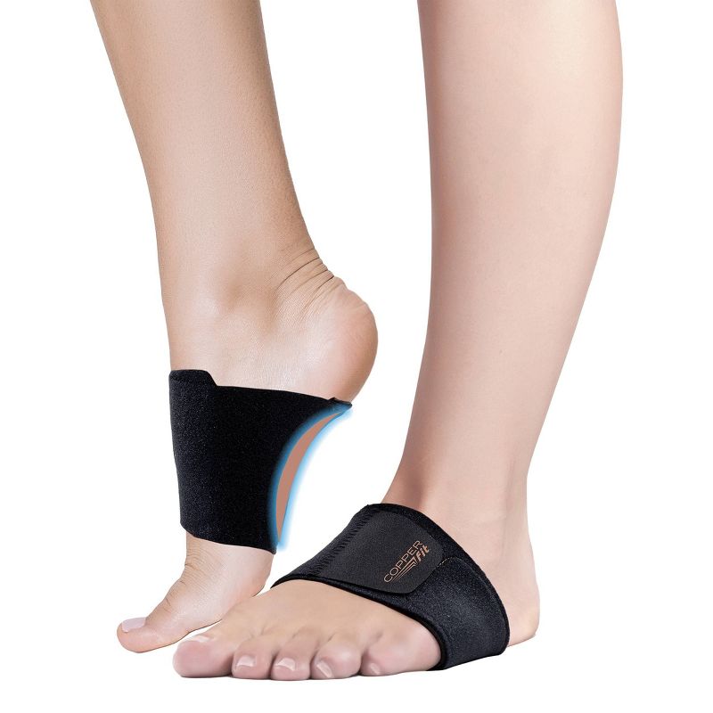 Copper Fit Arch Relief Plus with Orthotic Support - Black, 4 of 7