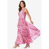 Jessica London Women's Plus Size Petite Georgette Flyaway Maxi Dress - 4 of 4