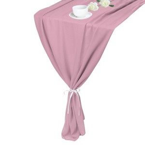 Unique Bargains Romantic Light Elegant Table Runner for Wedding Party Decoration 1 Pc - 1 of 4