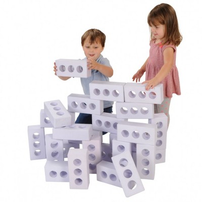 Kaplan Early Learning Foam Ice Brick Builders - Set of 25