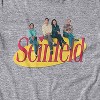 Mens Seinfeld Classic lineup T-Shirt - Seinfeld Mens Fashion Shirt - Jerry, Kramer, Geroge and Elaine Tee (Heather Grey, Medium) - 2 of 4