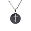 Soccer Sports Star Prayer Cross Pendant 24 Inch Silver Stainless Steel Necklace in Jewelry Box - 3 of 4