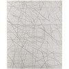 Gray and Ivory Abstract Hand Woven Area Rug - 4 of 4