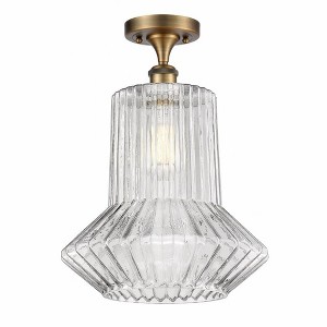 Springwater - 1 Light Semi-Flush Mount In Industrial Style-17 Inches Tall and 12 Inches Wide - 1 of 1