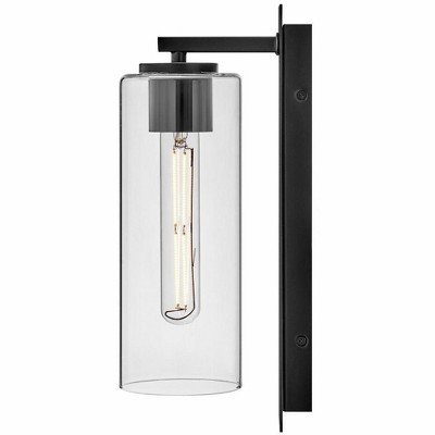 Lane Black and Clear Glass Dimmable Wall Sconce