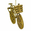 Craftoutlet.Com 3.25 In Gold Bicycle Ornament Glittered Bicycle Basket Tree Ornaments - 4 of 4