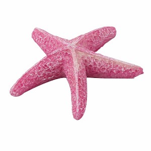 Unique Bargains Aquarium Fish Tank Polyresin Emulational Starfish Sea Star Shape Ornament Pink - 1 of 3