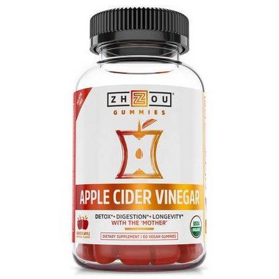 Photo 1 of Zhou Apple Cider Vinegar Vegan Gummies - 60ct
EXP 01/24