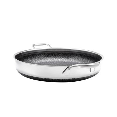Diamond Clad 14" Nonstick Stainless Steel Pan with Glass Lid Set