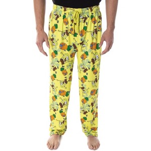 Seven Times Six SpongeBob SquarePants Men's Pineapple House Adult Lounge Pajama Pants Multicoloured - 1 of 4
