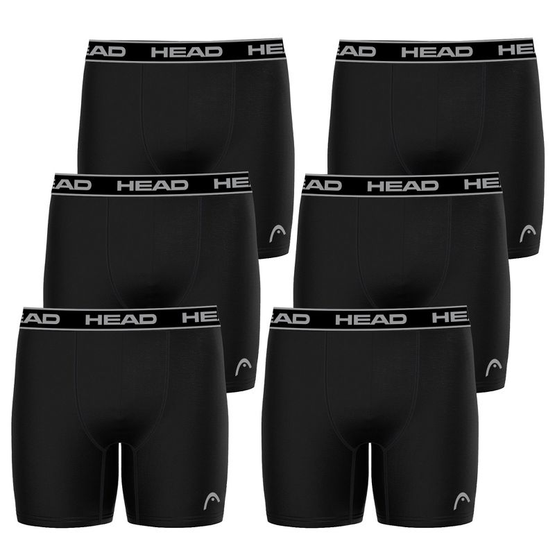Head 6 Pack Men's Athletic Boxer Briefs Breathable Stretch No Fly Tagless Underwear, 1 of 6