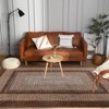 Braided Area Rug with Non-Slip Backing, Modern Accent Carpet for Bedroom, Living Room, Dining Room & Hallway, Foldable Low Pile Throw Rug - 3 of 4