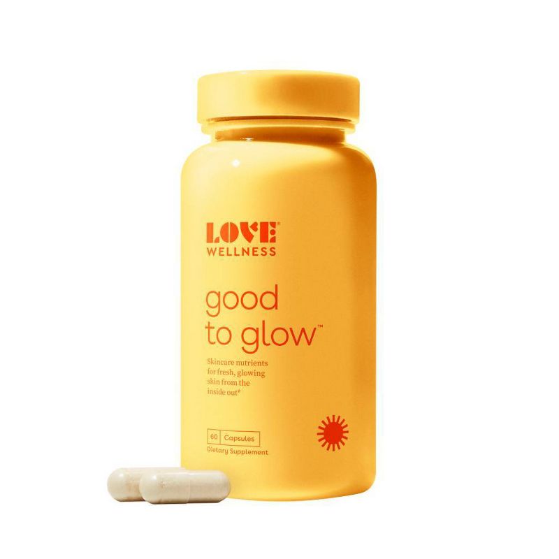 Love Wellness Good to Glow Dietary Supplements for Brighter and Glowing Skin - 60ct, 2 of 9