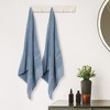 Unique Bargains Cotton Highly Absorbent Quick Drying Bath Towels for Bathroom 2 Packs - 4 of 4