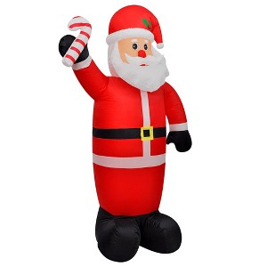 Aghana Digitals 8 ft Illuminated Inflatable Santa Claus with LED Lights - Indoor/Outdoor Christmas - 1 of 4