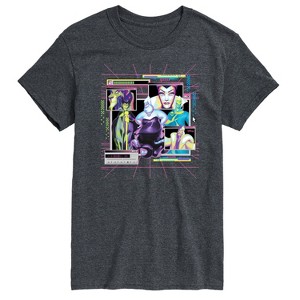 Men's - Disney - Villians Group Vapor Wave Short Sleeve Graphic T-Shirt - 1 of 4