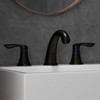 5-Inch Widespread Bathroom Sink Faucet - 2-Handle Low Arc Vanity Faucet | 3-Hole Basin Faucet with Pop-Up Drain & cUPC Water Supply Lines - 2 of 4