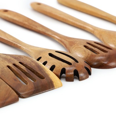 MegaChef 6 Piece Acacia Wood Kitchen Utensil Set — фото 3