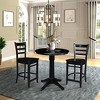 International Concepts 30" Round Top Pedestal Table - 34.9"H - 2 of 4