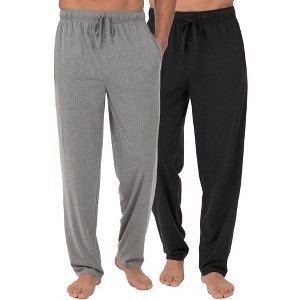 Fruit of the Loom Big Men's & Big and Tall Men's Jersey Knit Pajama Sleep Pant, 2-Pack, Sizes 2XL-6XL and LT-3XLT - 1 of 4
