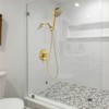 Cobbe 7 Settings Hand Shower Single Handle Wall Mounted Showerhead with 59-Inch Stainless Steel Hose and Valve Brushed Gold - 3 of 4