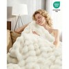 Heated Blanket Throw, Faux Fur Heated Throw with 4 Heat Settings, Soft Bubble Electric Blanket with 4 Hours Auto-Off & Overheat Protection, for Bed - 4 of 4