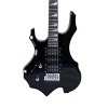 TopComfy Toy Guitars and String Instruments Flame Left Hand Guitar Pickup Shaped GuitarPack With Accessories For Kids, Black, 38.39"*16.14"*3.15" - 4 of 4