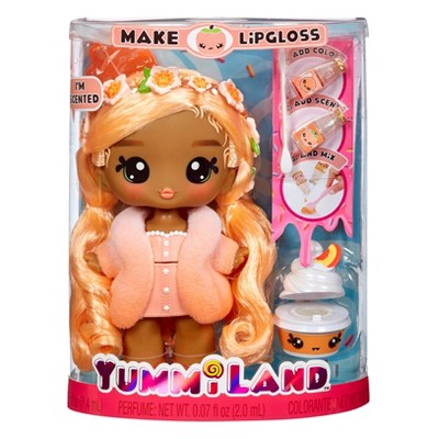 Yummiland Large Doll + Lipgloss Pet - Piper Peach : Target