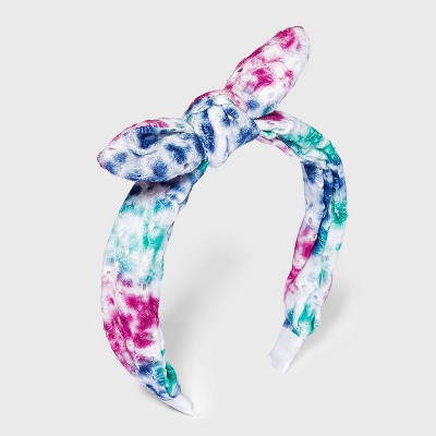 Girls' Tie-Dye Eyelet Bow Headband - Cat & Jack™ Pink