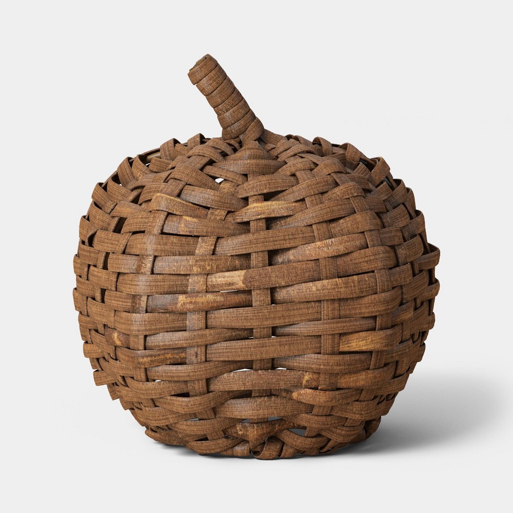 6" Medium Midtone Woven Fall Pumpkin - Threshold™
