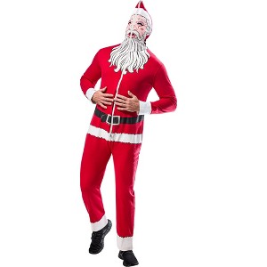 Rubies Adult Santa Claus Hooded Zipsters Costume - 1 of 4