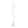 QingMoon Branch Design Coat Rack, Metal Standing Hall Tree with 9 Tipped Hooks and Stable Round Base Ideas for Entryways and Hallways - 4 of 4