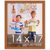 PosterPalooza | Slim Profile Brown Picture Frame - UV Acrylic, Foam Board Backing, Hanging Hardware - 2 of 4