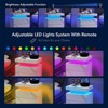 TIRAMISUBEST LED Nightstand with 2 Drawers, Modern Buffet Cabinet for Stylish Bedrooms - 4 of 4