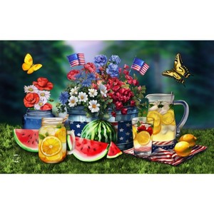 Briarwood Lane Summer Doormat 30x18 Indoor Outdoor American Lemonade For Summer Doormat - 1 of 4