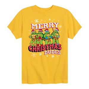 Boys' - Teenage Mutant Ninja Turtles - Merry Christmas Dude Short Sleeve Graphic T-Shirt - 1 of 4