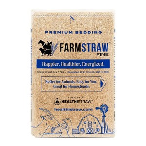 HealthiStraw FarmStraw Fine Cut, All-Natural, Clean Animal Straw Bedding Hobby Farms, Small Pets, 3 cu ft (10-12 cu ft usable volume) - 1 of 4